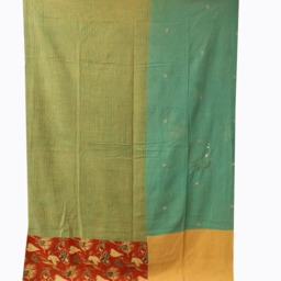 Vintage Kantha Stitched Blanket Twin Size Handmade Cotton Quilt - thumbnail 4