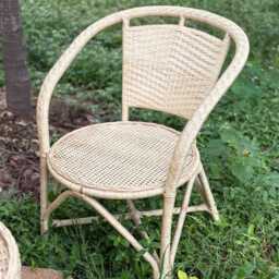 Handcrafted Cane Chair & Table Set Balcony Garden Furniture - thumbnail 3