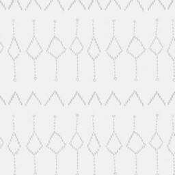 Mudcloth Fitted Crib Sheet Aztec White Gray Nursery Bedding - thumbnail 2