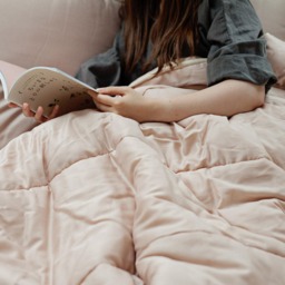 Wedding Gift - Summer Blanket. Organic Wool Full Pink Comforter. - Us Duty Paid - thumbnail 2