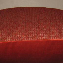 "Chenille Ikat Pattern Decorative Pillow Cover-24""x24" - thumbnail 3