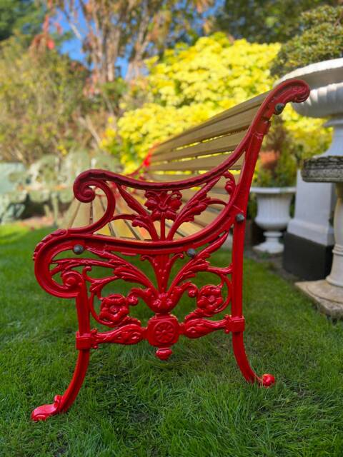 Royal Ascot Victorian Cast Iron & Oak Garden Bench - image 1
