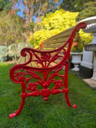 Royal Ascot Victorian Cast Iron & Oak Garden Bench - thumbnail 1