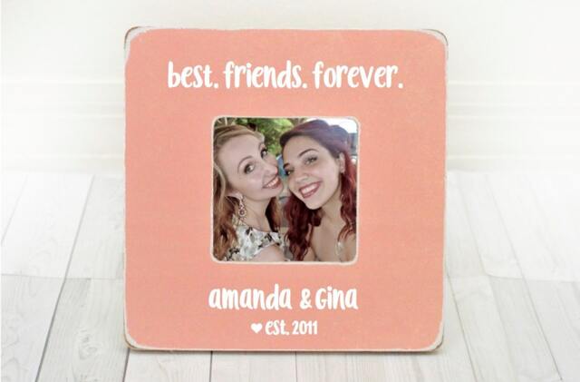 Best Friend Picture Frame Friends Gift Birthday Forever - image 1