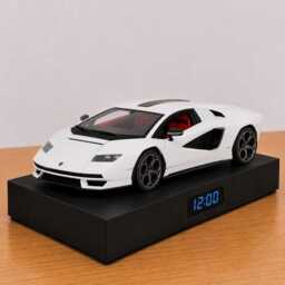 Lamborghini Countach Car Alarm Clock - Realistic Engine Sound, Handmade, Enthusiast Gift - thumbnail 4