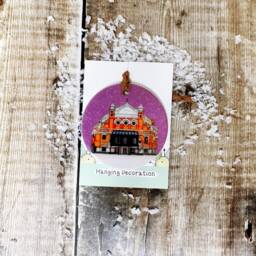 Grand Opera House Belfast Little Landmarks Ceramic Hanging Decoration Christmas - thumbnail 3