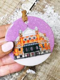 Grand Opera House Belfast Little Landmarks Ceramic Hanging Decoration Christmas - thumbnail 1