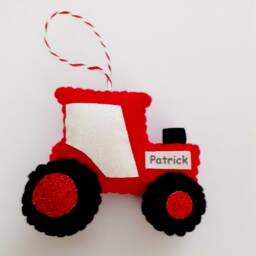 Christmas Tree Tractor Decoration, Personalised Gift, Tractors, Decorations, Stocking Fillers - thumbnail 3