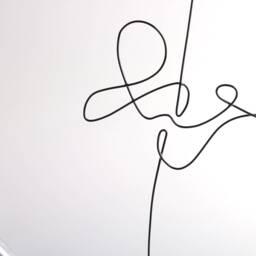 Handmade Wire Violinist Sculpture Abstract Tabletop Decor - thumbnail 3