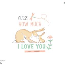 Guess How Much I Love You Wall Sticker, Nutbrown Hare Decal, Nursery Decor - thumbnail 2