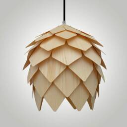 Wood Pendant Light-Pine Cone Light-American Ash-Chandelier Lighting-Artichoke Light-Lighting-Acorn Light-Hop Light - thumbnail 2