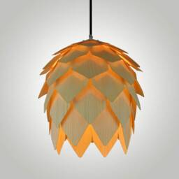 Wood Pendant Light-Pine Cone Light-American Ash-Chandelier Lighting-Artichoke Light-Lighting-Acorn Light-Hop Light - thumbnail 3