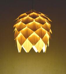 Wood Pendant Light-Pine Cone Light-American Ash-Chandelier Lighting-Artichoke Light-Lighting-Acorn Light-Hop Light