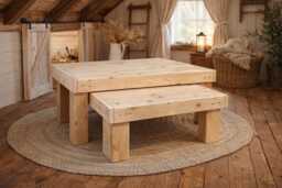 Rustic Nest Of 2 Tables