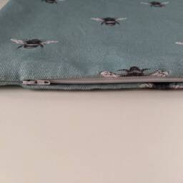 "Cushion Cover in Clarke & Abeja Bumble Bee Duckegg Blue 14"" 16"" 18"" 20"" 22"" 24" - thumbnail 2
