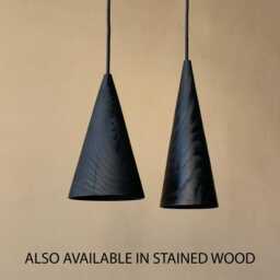 Natural Wood Pendant Lighting, Sculpture Ceiling Lamp, Hanging Light, Modern Chandelier, Handmade, Japandi, Minimal Design - thumbnail 4