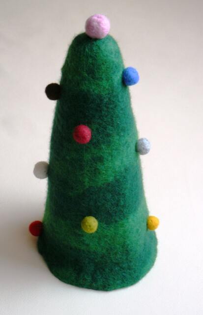 Felt Christmas Trees, Home Decor, Table Centerpiece