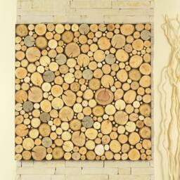 Tree Slice Wall Art Wooden Panel, Nature Hanging - thumbnail 2