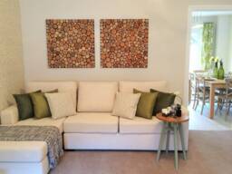 Tree Slice Wall Art Wooden Panel, Nature Hanging - thumbnail 1