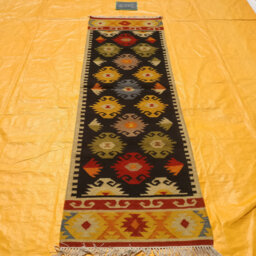 Handwoven 2.6x8 Kilim Runner Area Rug, 80x240cm, Anatolian Flatweave 2x8 Navajo Rug - thumbnail 1