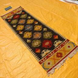 Handwoven 2.6x8 Kilim Runner Area Rug, 80x240cm, Anatolian Flatweave 2x8 Navajo Rug - thumbnail 2