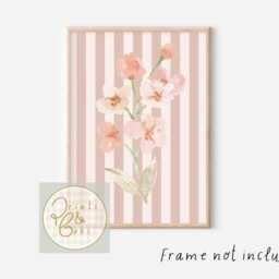 Set Of 3 Personalised Floral, Gingham & Wildflower Prints - Unframed - thumbnail 2