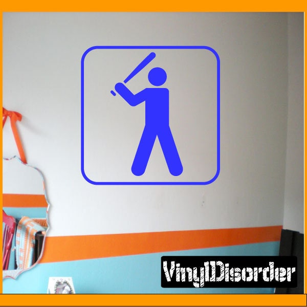 Baseball Vinyl Wall Decal Or Car Sticker - Baseballal004Et - image 1