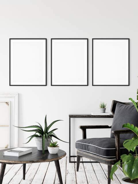 Pack Of 3 Photo Frame Thin Black A2 A3 A4 A5 White UK Made Quick Dispatch - image 1