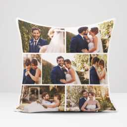 Personalised Cushion With 7 Photos - Custom Collage Picture Pillow Gift Family, Friend, Kids, Couple Perfect Birthday Home D??cor Present - thumbnail 1