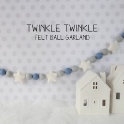 Christmas Garland - Tree Decorations Felt Ball Holiday Decor Pom Pom Boy Nursery - thumbnail 2