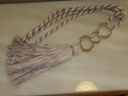 Curtain Decor - Modern Tiebacks For Curtain Holdbacks With Metalic Rings Home Tassel - thumbnail 1