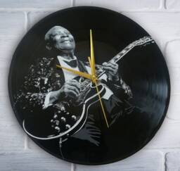 Bb King Painted Retro Vinyl Record Clock, . Wall Clock . Gift For Music Lover
