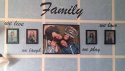 Family Description To Place Around Picture Frames. You May Choose Another Font. Message Me For Details. Vinyl Wall Decals - thumbnail 1
