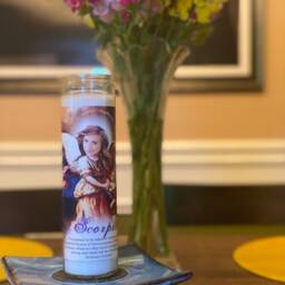 Scorpio Brittany Murphy Guardian Angel Candle - thumbnail 2
