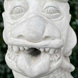 Large Face Dragon Statue Concrete Sculpture Outdoor Wildlife Decoration Dragon Lover Gift Handmade Front Door Ornament Gift - thumbnail 2