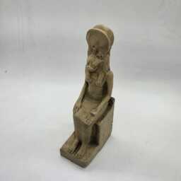 Sekhmet Statuette. Sandstone Effect, Egyptian Deity Statue, Goddess, Ancient Egypt, Egyptology Ornament, Gift Idea - thumbnail 3