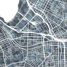 Syracuse Map Urban Fabric Watercolor Texture Painting New York City Plan - Art Print Graduation Wedding Anniversary Realtor Gift Waves - thumbnail 2