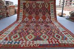 7x10 Ft Afghan Chubi Kilim Rug, New Flatweave Maimana Tribal Turkmen Oriental Rug, Vintage Rug For Bedroom, Livingroom Carpet - thumbnail 1