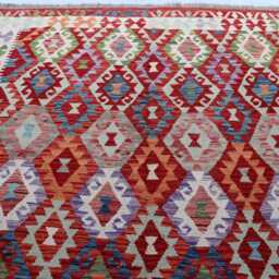 7x10 Ft Afghan Chubi Kilim Rug, New Flatweave Maimana Tribal Turkmen Oriental Rug, Vintage Rug For Bedroom, Livingroom Carpet - thumbnail 3
