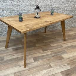Scandinavian Dining Table With Tapered Legs - thumbnail 4