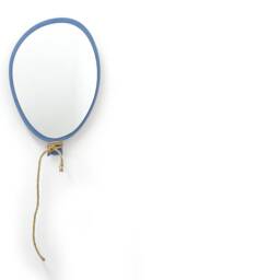 Safety Mirror Balloon Denim With Led Light - Wall Decor Nursery Kid Wooden - thumbnail 2