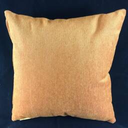 Rust Chenille Cushion, Decorative Velvet Pillow - 18x18 In - thumbnail 3