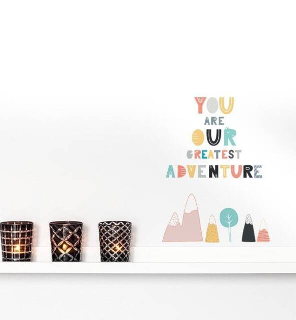 You Are Our Greatest Adventure Wall Sticker Decal - Quotes, Decals, Words, Inspiration, Decor, Family