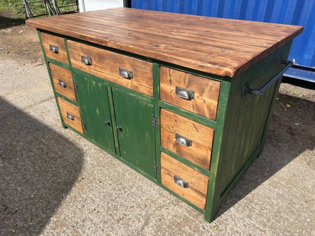 Rustic Farmhouse Kitchen Island - image 1