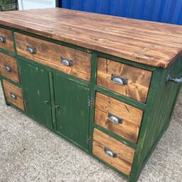 Rustic Farmhouse Kitchen Island - thumbnail 3