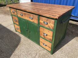 Rustic Farmhouse Kitchen Island - thumbnail 1