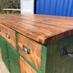 Rustic Farmhouse Kitchen Island - thumbnail 4