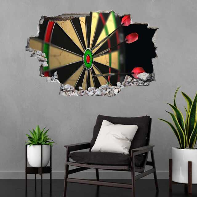 Darts Board Arrows Wall Decal Sticker Mural Poster Print Art Home Office Decor Cg11 - image 1