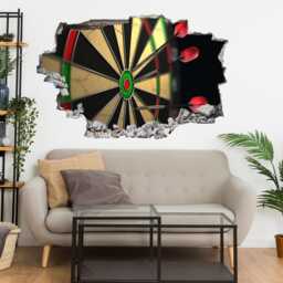 Darts Board Arrows Wall Decal Sticker Mural Poster Print Art Home Office Decor Cg11 - thumbnail 2