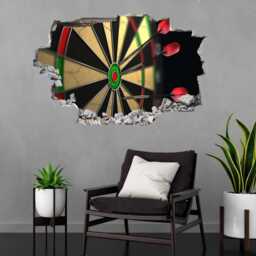 Darts Board Arrows Wall Decal Sticker Mural Poster Print Art Home Office Decor Cg11 - thumbnail 1
